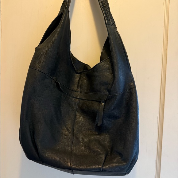 Elegant Black Leather Hobo Bag - Picture 2 of 5
